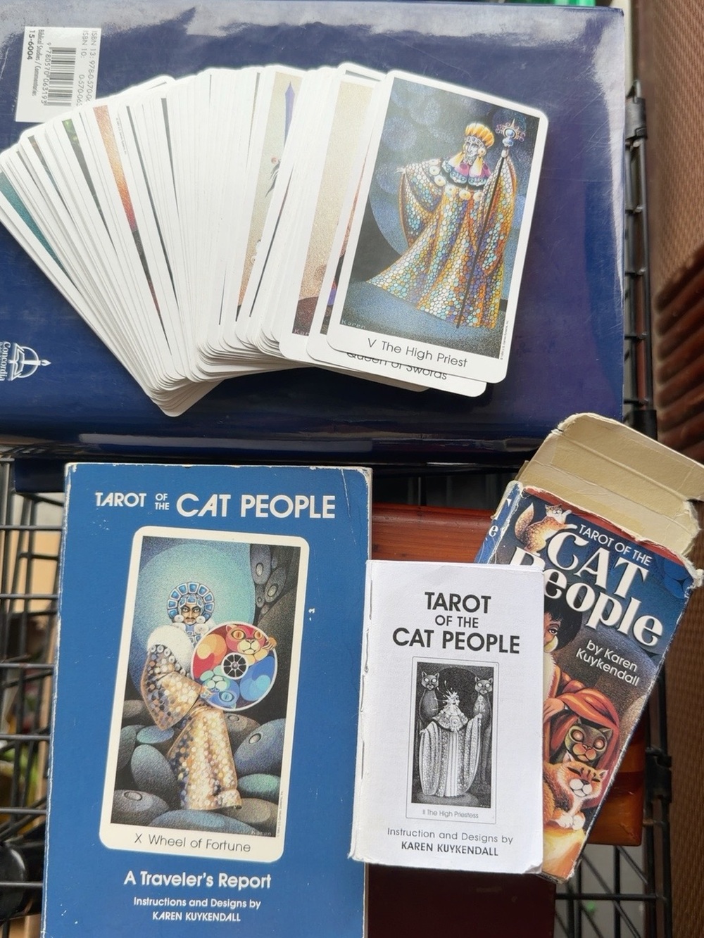 1984 Tarot of the Cat People Complete 78 Card Deck Kuykendall Book U.S. Games
